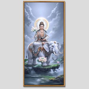 Phổ Hiền Bồ Tát | Tranh hộp đèn cao cấp | Mã tranh 614 | Tranh TÂM