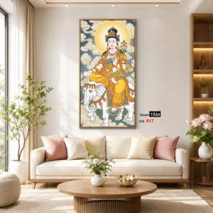 Phổ Hiền Bồ Tát | Tranh hộp đèn cao cấp | Mã tranh 617 | Tranh TÂM - Ảnh 3