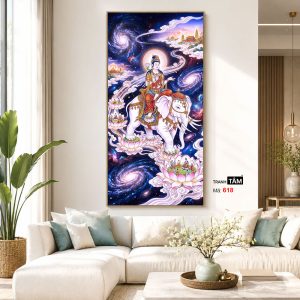 Phổ Hiền Bồ Tát | Tranh hộp đèn cao cấp | Mã tranh 618 | Tranh TÂM - Ảnh 5