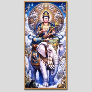 Phổ Hiền Bồ Tát | Tranh hộp đèn cao cấp | Mã tranh 620 | Tranh TÂM
