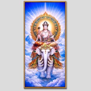Phổ Hiền Bồ Tát | Tranh hộp đèn cao cấp | Mã tranh 621 | Tranh TÂM