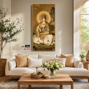 Alternative view of Phổ Hiền Bồ Tát | Tranh hộp đèn cao cấp | Mã tranh 622 | Tranh TÂM