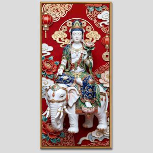 Phổ Hiền Bồ Tát | Tranh hộp đèn cao cấp | Mã tranh 623 | Tranh TÂM