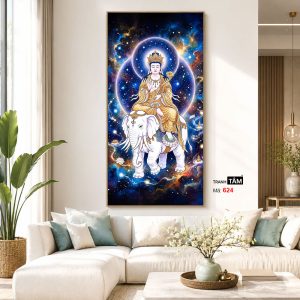 Phổ Hiền Bồ Tát | Tranh hộp đèn cao cấp | Mã tranh 624 | Tranh TÂM - Ảnh 5