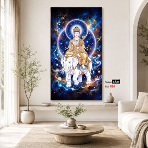 Phổ Hiền Bồ Tát | Tranh hộp đèn cao cấp | Mã tranh 624 | Tranh TÂM - Ảnh 4