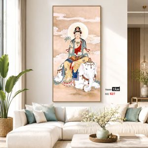 Phổ Hiền Bồ Tát | Tranh hộp đèn cao cấp | Mã tranh 627 | Tranh TÂM - Ảnh 5