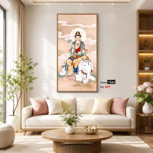 Phổ Hiền Bồ Tát | Tranh hộp đèn cao cấp | Mã tranh 627 | Tranh TÂM - Ảnh 3