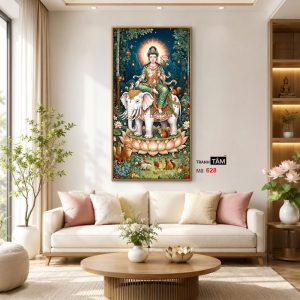 Phổ Hiền Bồ Tát | Tranh hộp đèn cao cấp | Mã tranh 628 | Tranh TÂM - Ảnh 3