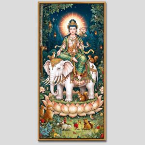 Phổ Hiền Bồ Tát | Tranh hộp đèn cao cấp | Mã tranh 628 | Tranh TÂM