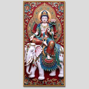 Phổ Hiền Bồ Tát | Tranh hộp đèn cao cấp | Mã tranh 632 | Tranh TÂM