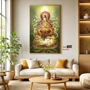 Phổ Hiền Bồ Tát | Tranh hộp đèn cao cấp | Mã tranh 634 | Tranh TÂM - Ảnh 3