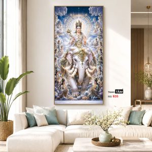 Phổ Hiền Bồ Tát | Tranh hộp đèn cao cấp | Mã tranh 635 | Tranh TÂM - Ảnh 5
