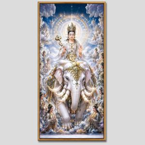 Phổ Hiền Bồ Tát | Tranh hộp đèn cao cấp | Mã tranh 635 | Tranh TÂM