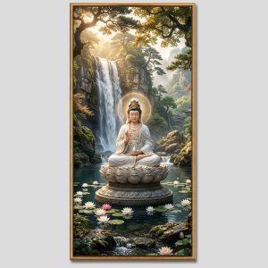 Quán Thế Âm Bồ Tát | Tranh hộp đèn cao cấp | Mã tranh 641 | Tranh TÂM