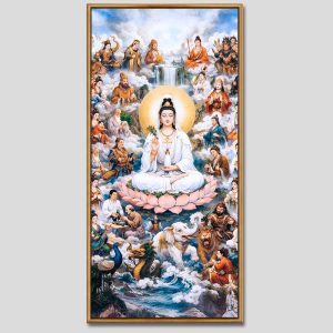 Quán Thế Âm Bồ Tát | Tranh hộp đèn cao cấp | Mã tranh 646 | Tranh TÂM