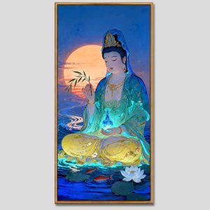 Quán Thế Âm Bồ Tát | Tranh hộp đèn cao cấp | Mã tranh 660 | Tranh TÂM