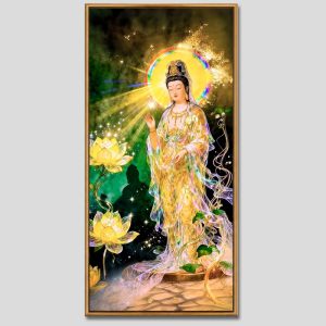 Quán Thế Âm Bồ Tát | Tranh hộp đèn cao cấp | Mã tranh 661 | Tranh TÂM