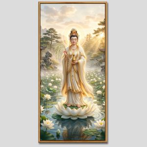 Quán Thế Âm Bồ Tát | Tranh hộp đèn cao cấp | Mã tranh 664 | Tranh TÂM