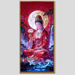 Quán Thế Âm Bồ Tát | Tranh hộp đèn cao cấp | Mã tranh 665 | Tranh TÂM