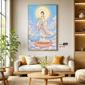 Quán Thế Âm Bồ Tát | Tranh hộp đèn cao cấp | Mã tranh 676 | Tranh TÂM - Ảnh 3