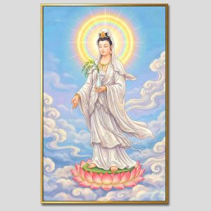 Quán Thế Âm Bồ Tát | Tranh hộp đèn cao cấp | Mã tranh 676 | Tranh TÂM