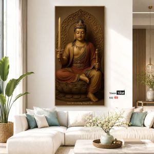 Hư Không Tạng Bồ Tát | Tranh hộp đèn cao cấp | Mã tranh 69  | Tranh TÂM - Ảnh 5