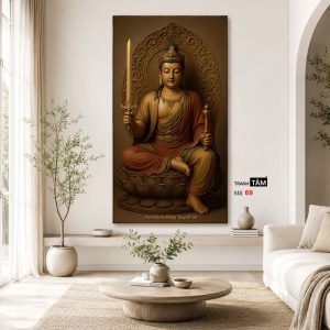 Hư Không Tạng Bồ Tát | Tranh hộp đèn cao cấp | Mã tranh 69  | Tranh TÂM - Ảnh 4