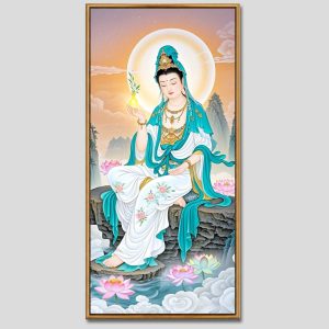 Quán Thế Âm Bồ Tát | Tranh hộp đèn cao cấp | Mã tranh 693 | Tranh TÂM