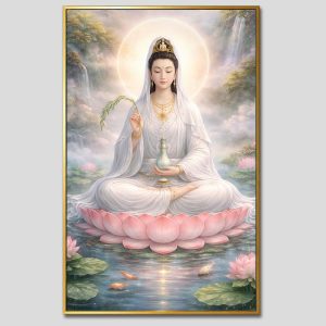 Quán Thế Âm Bồ Tát | Tranh hộp đèn cao cấp | Mã tranh 694 | Tranh TÂM