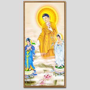 Tây Phương Tam Thánh | Tranh hộp đèn cao cấp | Mã tranh 697 | Tranh TÂM