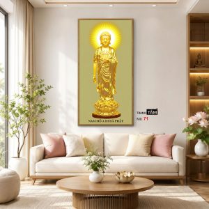 Phật A Di Đà | Tranh hộp đèn cao cấp | Mã tranh 71 | [tranhtam.com] - Ảnh 5
