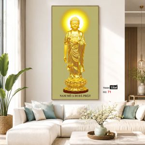 Alternative view of Phật A Di Đà | Tranh hộp đèn cao cấp | Mã tranh 71 | [tranhtam.com]