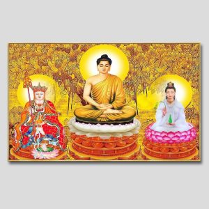 Tây Phương Tam Thánh | Tranh hộp đèn cao cấp | Mã tranh 714 | Tranh TÂM