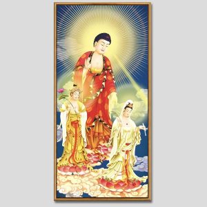 Tây Phương Tam Thánh | Tranh hộp đèn cao cấp | Mã tranh 718  | Tranh TÂM