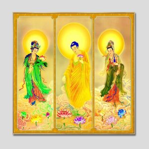 Tây Phương Tam Thánh | Tranh hộp đèn cao cấp | Mã tranh 721 | Tranh TÂM