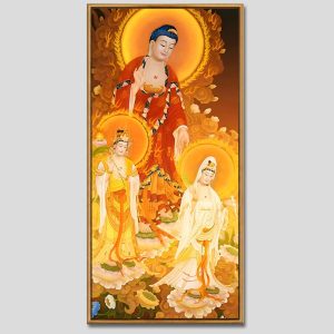Tây Phương Tam Thánh | Tranh hộp đèn cao cấp | Mã tranh 723 | Tranh TÂM