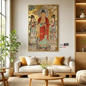 Tây Phương Tam Thánh | Tranh hộp đèn cao cấp | Mã tranh 727 | Tranh TÂM - Ảnh 3