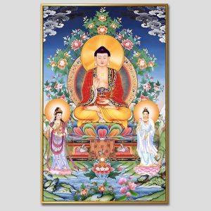 Tây Phương Tam Thánh | Tranh hộp đèn cao cấp | Mã tranh 729 | Tranh TÂM