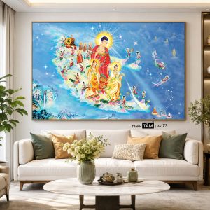 Tây phương tiếp dẫn | Tranh hộp đèn cao cấp | Mã tranh 73 | Tranh TÂM - Ảnh 5