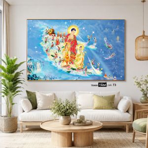 Tây phương tiếp dẫn | Tranh hộp đèn cao cấp | Mã tranh 73 | Tranh TÂM - Ảnh 4