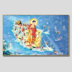 Tây phương tiếp dẫn | Tranh hộp đèn cao cấp | Mã tranh 73 | Tranh TÂM