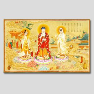 Tây Phương Tam Thánh | Tranh hộp đèn cao cấp | Mã tranh 731 | Tranh TÂM