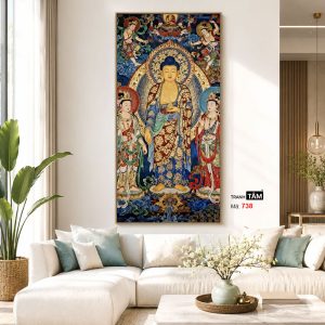 Tây Phương Tam Thánh | Tranh hộp đèn cao cấp | Mã tranh 738 | Tranh TÂM - Ảnh 5