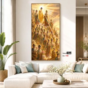 Tây phương tiếp dẫn | Tranh hộp đèn cao cấp | Mã tranh 740 | Tranh TÂM - Ảnh 5