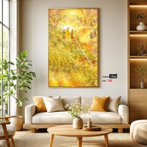 Tây phương tiếp dẫn | Tranh hộp đèn cao cấp | Mã tranh 742 | Tranh TÂM - Ảnh 3