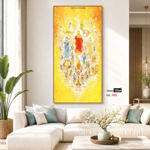 Tây phương tiếp dẫn | Tranh hộp đèn cao cấp | Mã tranh 743 | Tranh TÂM - Ảnh 5