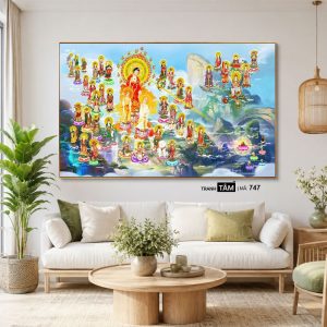 Tây phương tiếp dẫn | Tranh hộp đèn cao cấp | Mã tranh 747 | Tranh TÂM - Ảnh 4