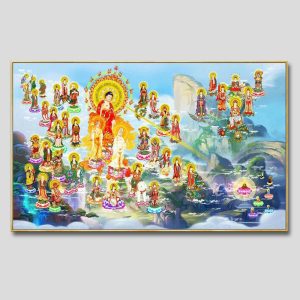 Tây phương tiếp dẫn | Tranh hộp đèn cao cấp | Mã tranh 747 | Tranh TÂM
