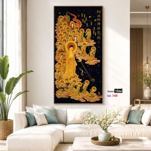 Tây phương tiếp dẫn | Tranh hộp đèn cao cấp | Mã tranh 749 | Tranh TÂM - Ảnh 5