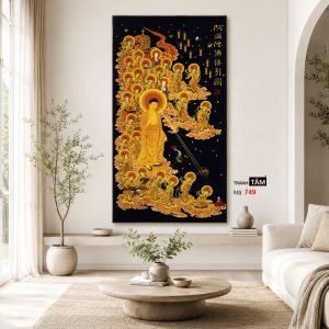 Tây phương tiếp dẫn | Tranh hộp đèn cao cấp | Mã tranh 749 | Tranh TÂM - Ảnh 4